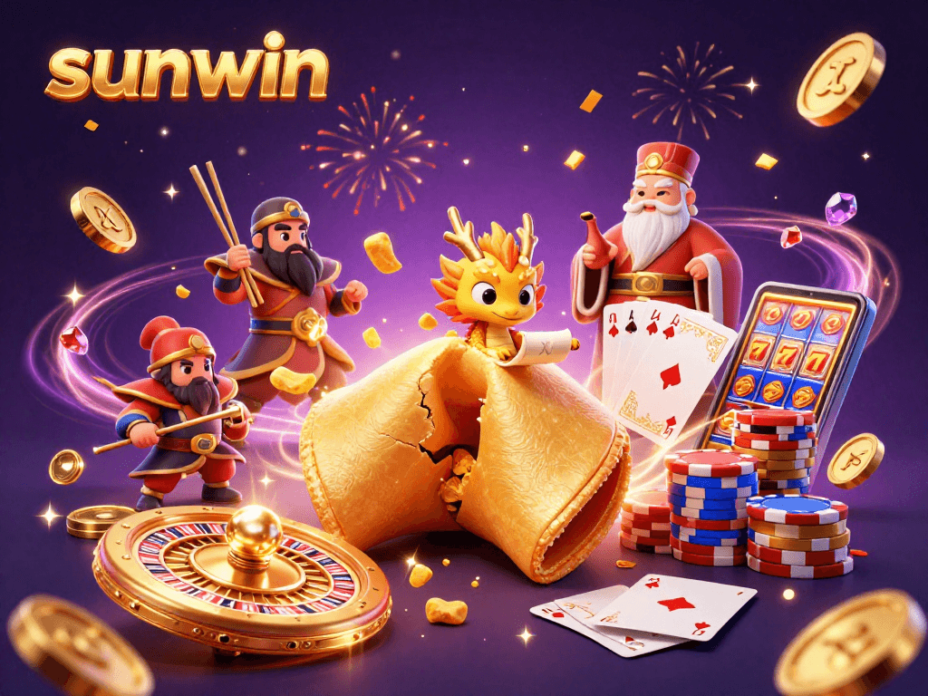 Experience sunwin's thrilling jackpot atmosphere in a vibrant casino scene.