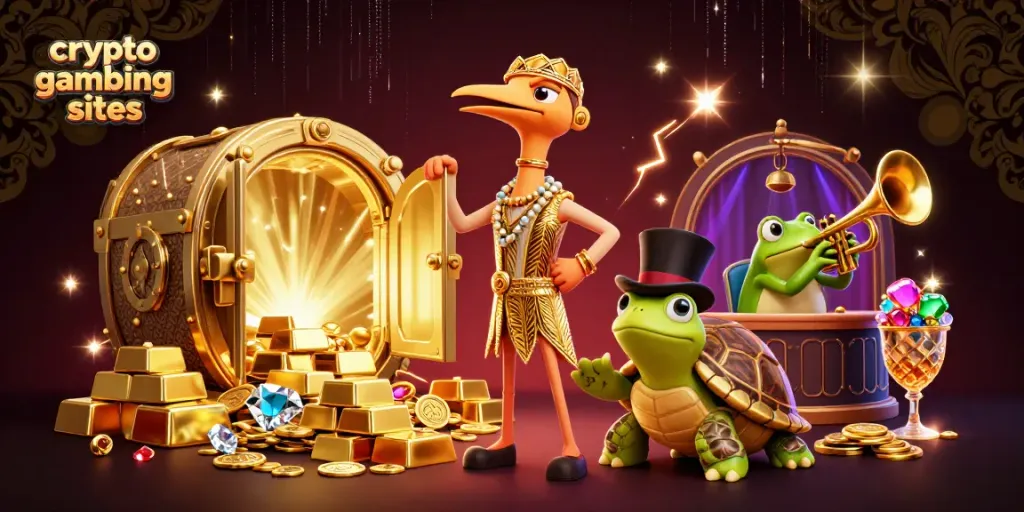 Celebrate with crypto gambling sites featuring whimsical characters and abundant treasures.