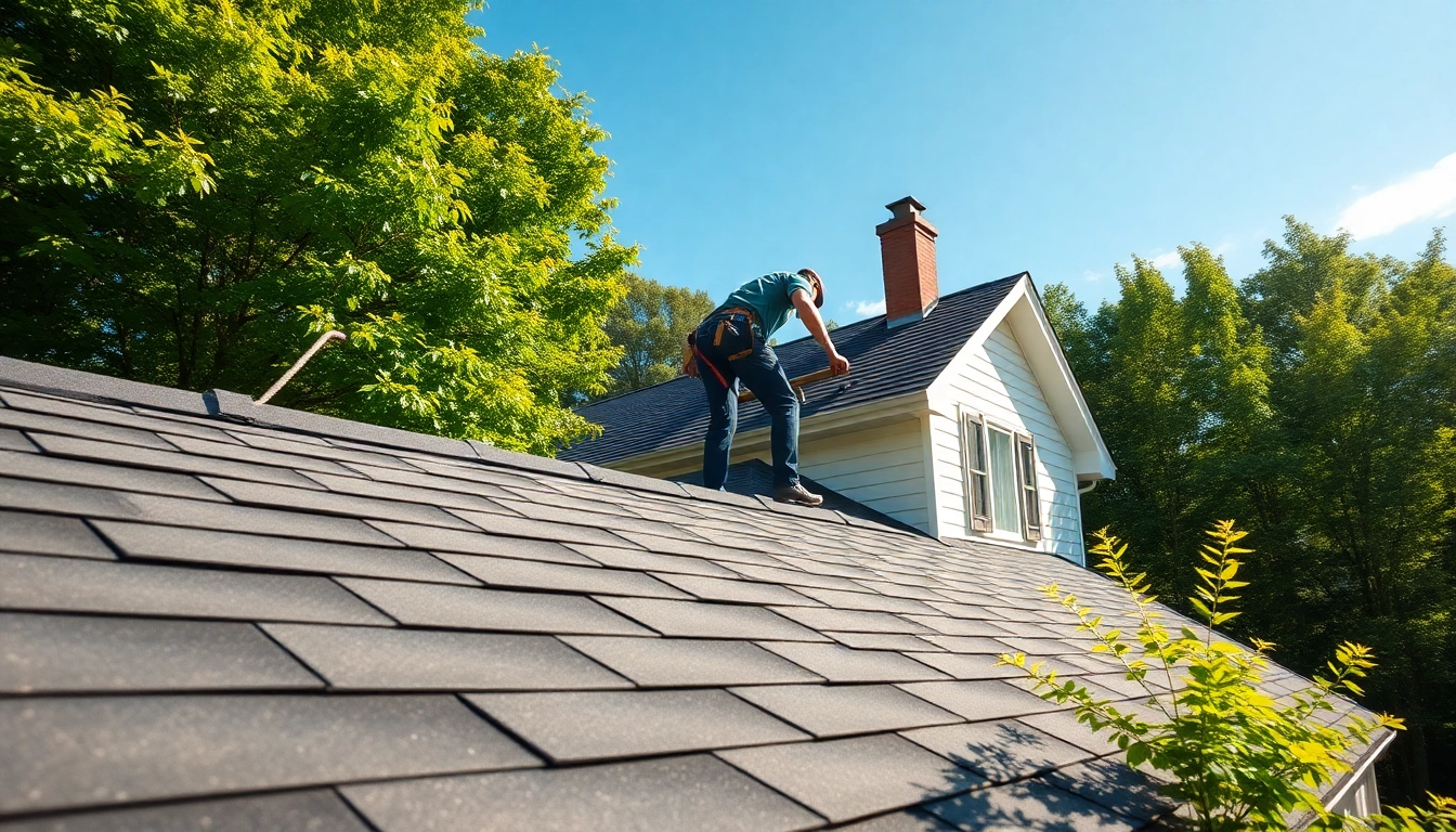 Installing a durable roof in South Jersey, illustrating craftsmanship and quality.
