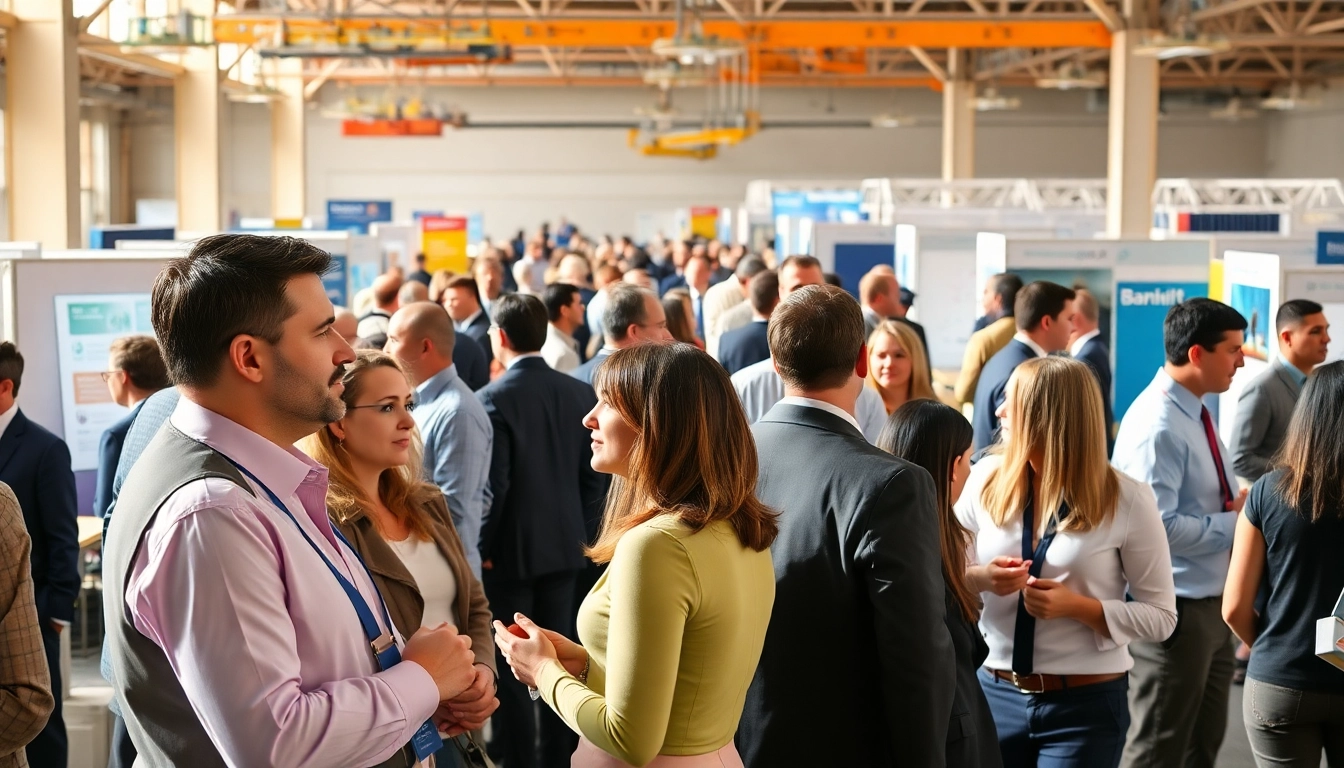 Engaging construction networking event with industry leaders discussing opportunities and collaborations.