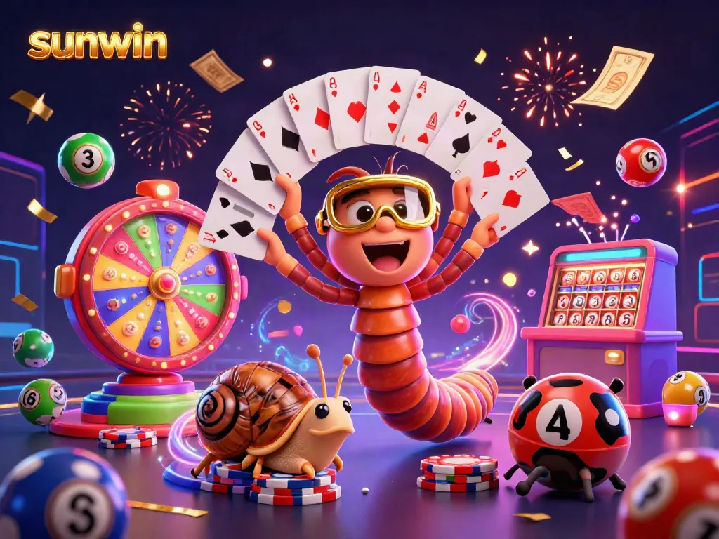 Experience thrilling gameplay with sunwin's millipede dealer and colorful casino elements.