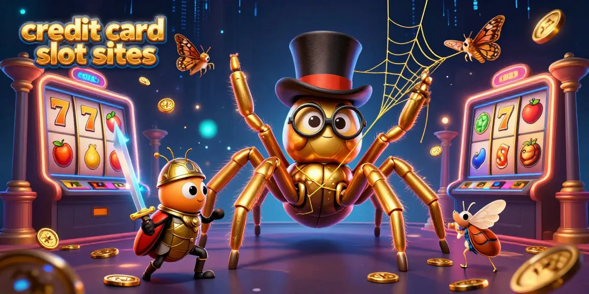 Engage with exciting credit card slot sites featuring vibrant characters and dynamic casino elements.