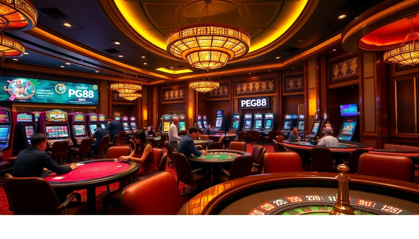 Experience vibrant gameplay at PG88 casino with thrilling slot machines and exciting poker tables.