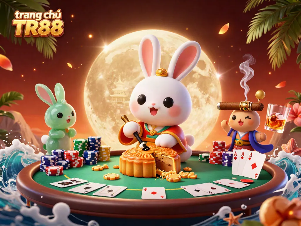 Experience the thrilling action of trang chủ TR88 with a vibrant, detailed casino illustration.