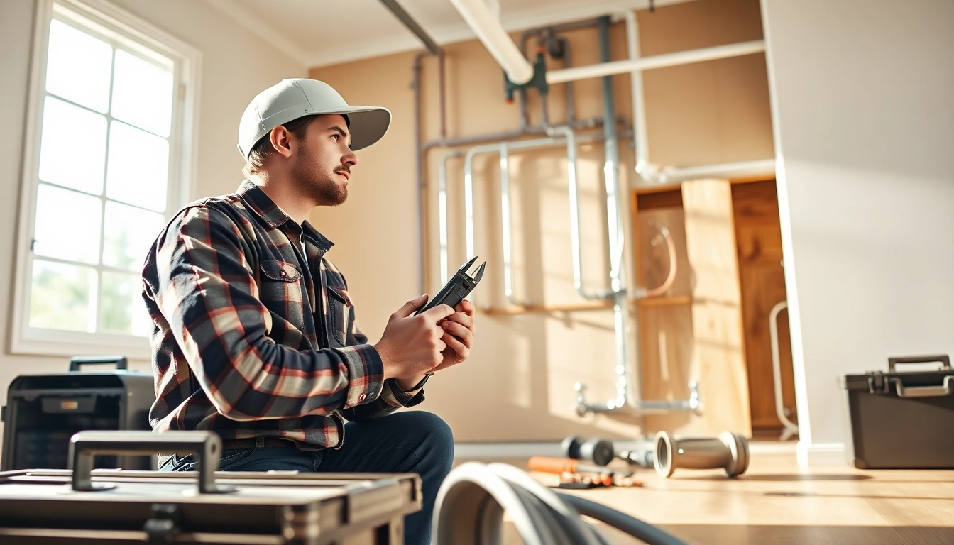 Discover whole house repiping services St Petersburg FL through a professional plumber inspecting fresh pipes.