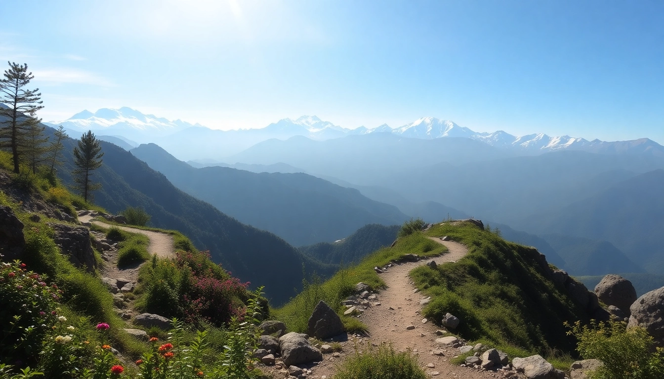 Hiking the Sandakphu trek with majestic mountain views and vibrant nature.