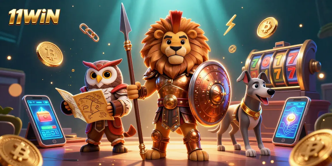 Engage with 11WIN in this vibrant casino world loaded with thrilling slot games and crypto elements.