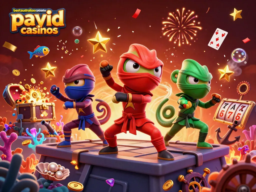 Experience fast payouts and secure transactions at bestaustraliancasinosites.com payid casinos with vibrant casino-themed art.