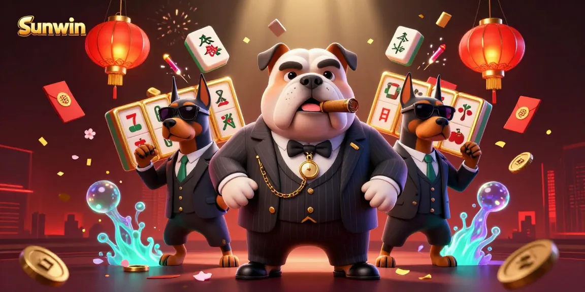Experience sunwin's thrilling gameplay with a 3D mafia scene packed with casino elements.