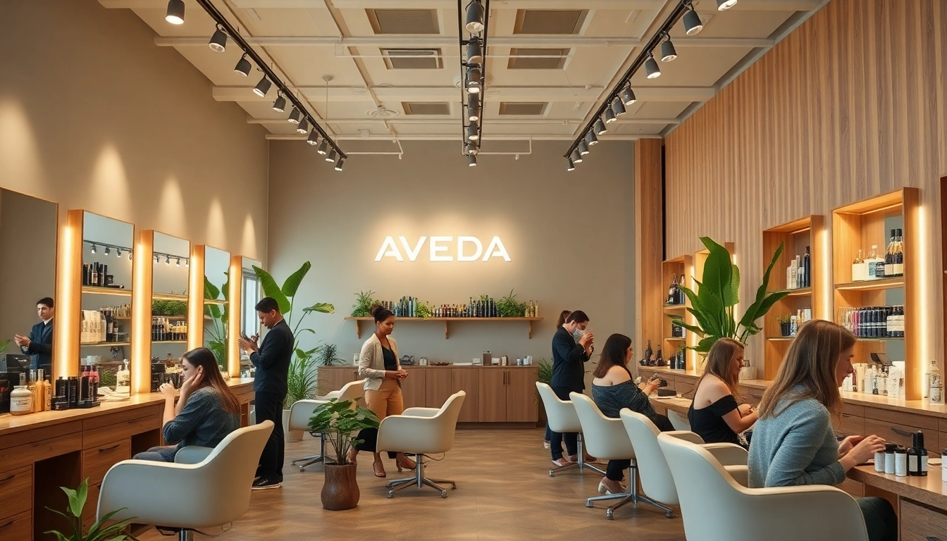 Aveda salon San Diego offering elegant hair services and eco-friendly products in a welcoming atmosphere.