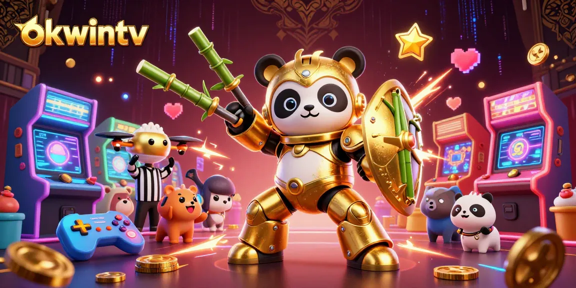 Bet on exciting outcomes with okwintv in this vibrant 3D casino battle scene.