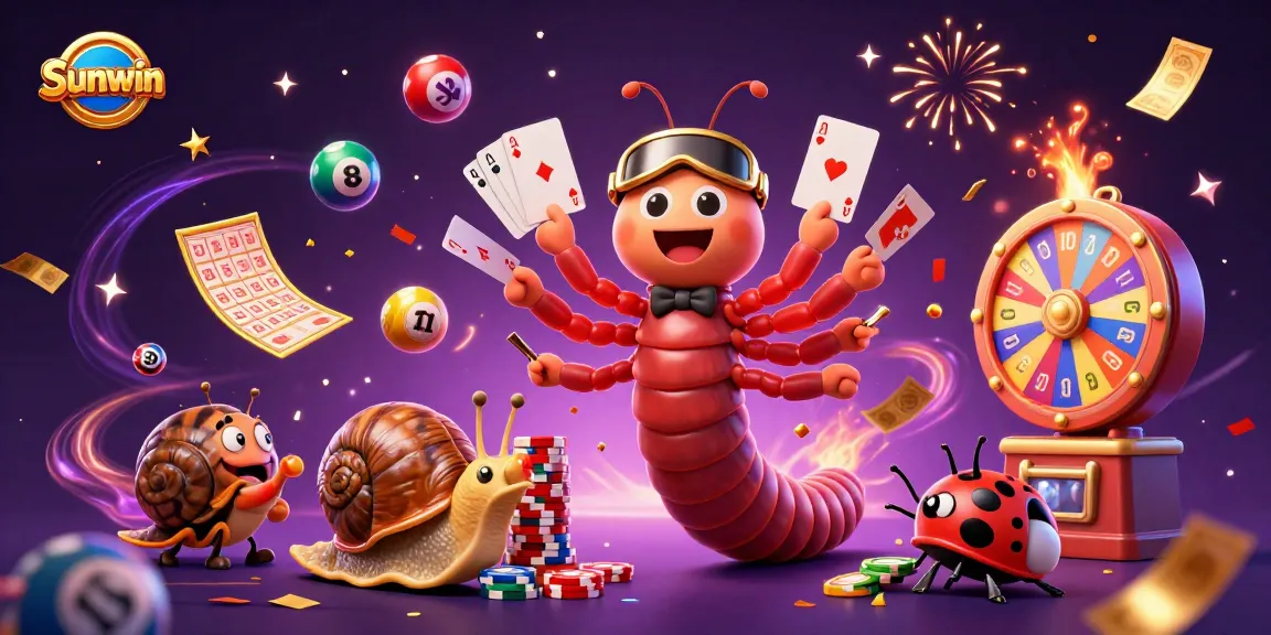 Experience the thrill of Sunwin with a 3D cartoon dealer and exciting casino elements in action.