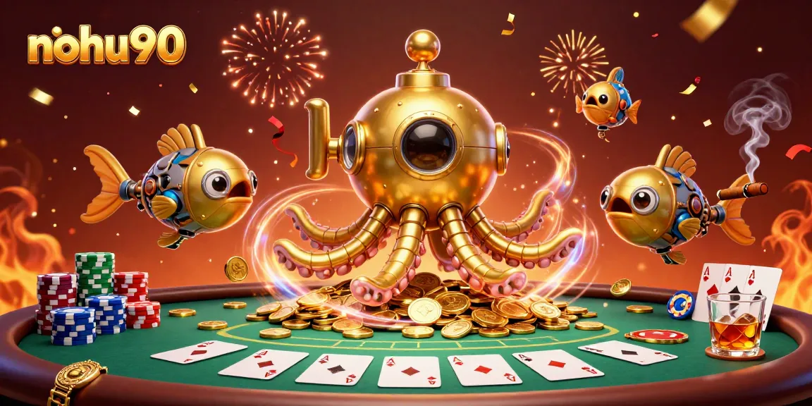 Navigating exciting games at nohu90 while immersing in golden coins and poker action.